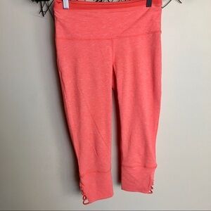 Cropped orange PRANA Yoga leggings small